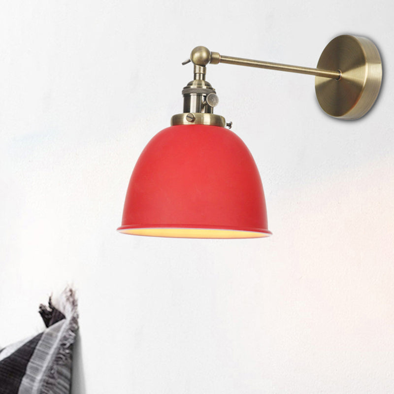 1 Glühbirnenkaum Schattenlampe Industrie Schwarz/Grau/Weiß -Metall -Wandmontage Licht für Schlafzimmer