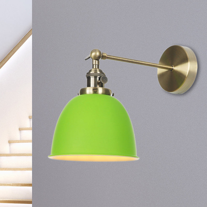 1 Glühbirnenkaum Schattenlampe Industrie Schwarz/Grau/Weiß -Metall -Wandmontage Licht für Schlafzimmer