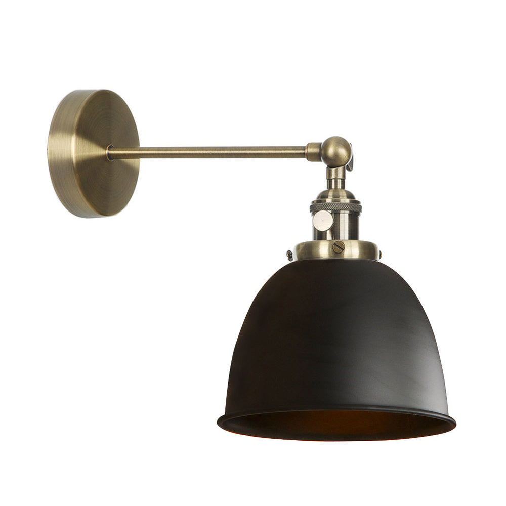 1 Glühbirnenkaum Schattenlampe Industrie Schwarz/Grau/Weiß -Metall -Wandmontage Licht für Schlafzimmer
