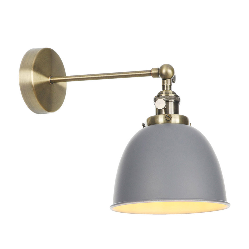 1 Glühbirnenkaum Schattenlampe Industrie Schwarz/Grau/Weiß -Metall -Wandmontage Licht für Schlafzimmer
