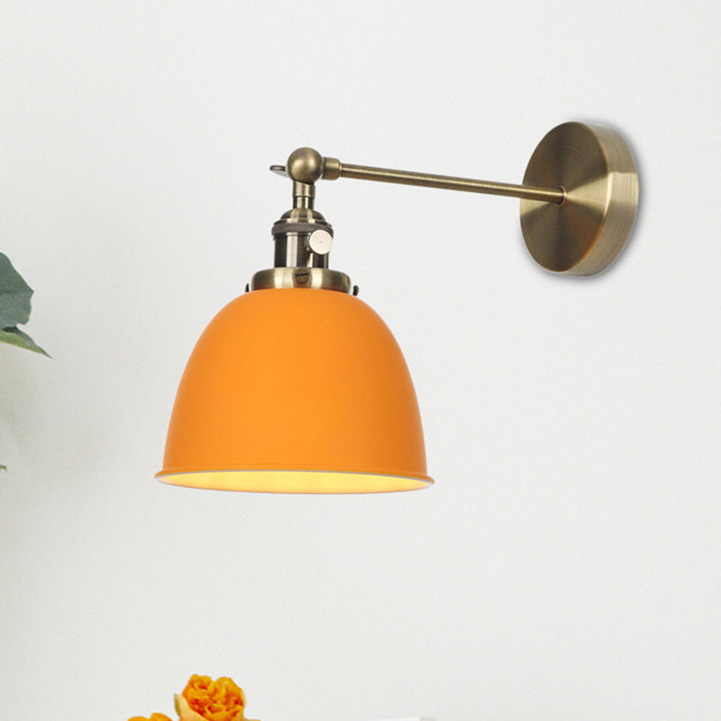 1 Glühbirnenkaum Schattenlampe Industrie Schwarz/Grau/Weiß -Metall -Wandmontage Licht für Schlafzimmer