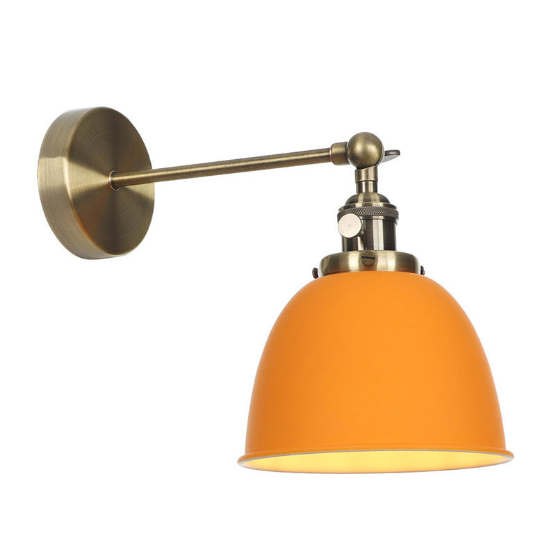 1 Glühbirnenkaum Schattenlampe Industrie Schwarz/Grau/Weiß -Metall -Wandmontage Licht für Schlafzimmer