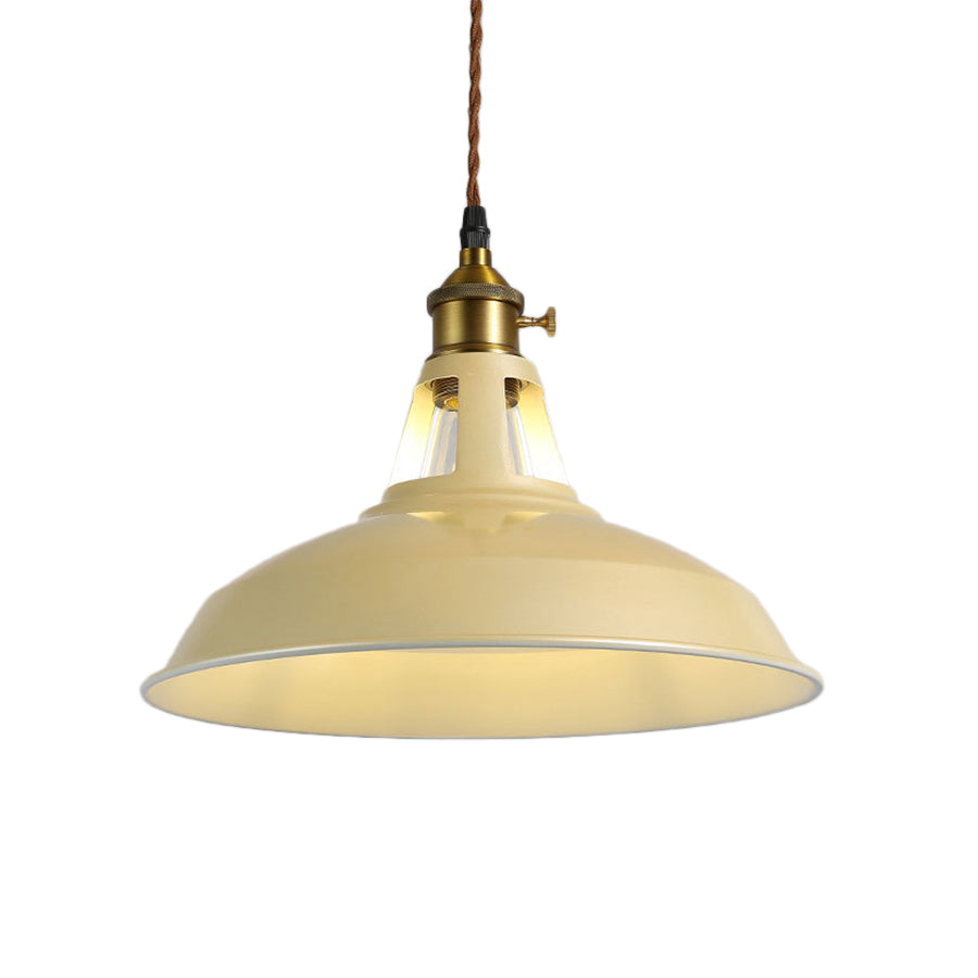 1 Apparecchio di illuminazione a sospensione a ciondolo chiaro beige industriale/blu/verde appeso al soffitto per sala da pranzo