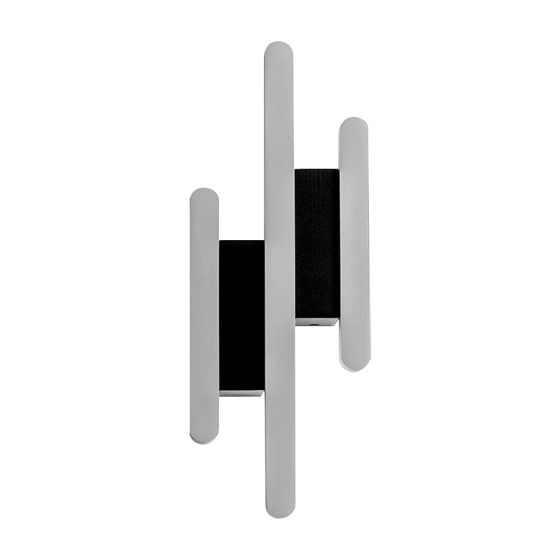 Modern Linear Wall Mounted Light Acrylic White Bedside LED Wall Sconce in Warm/White Light, 12.5"/16.5"/20.5" H