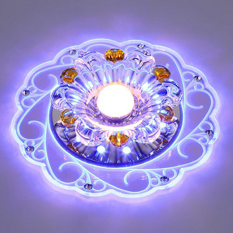 Blossom Flush Light Moderne kristallklare LED-Deckenleuchte für den Flur