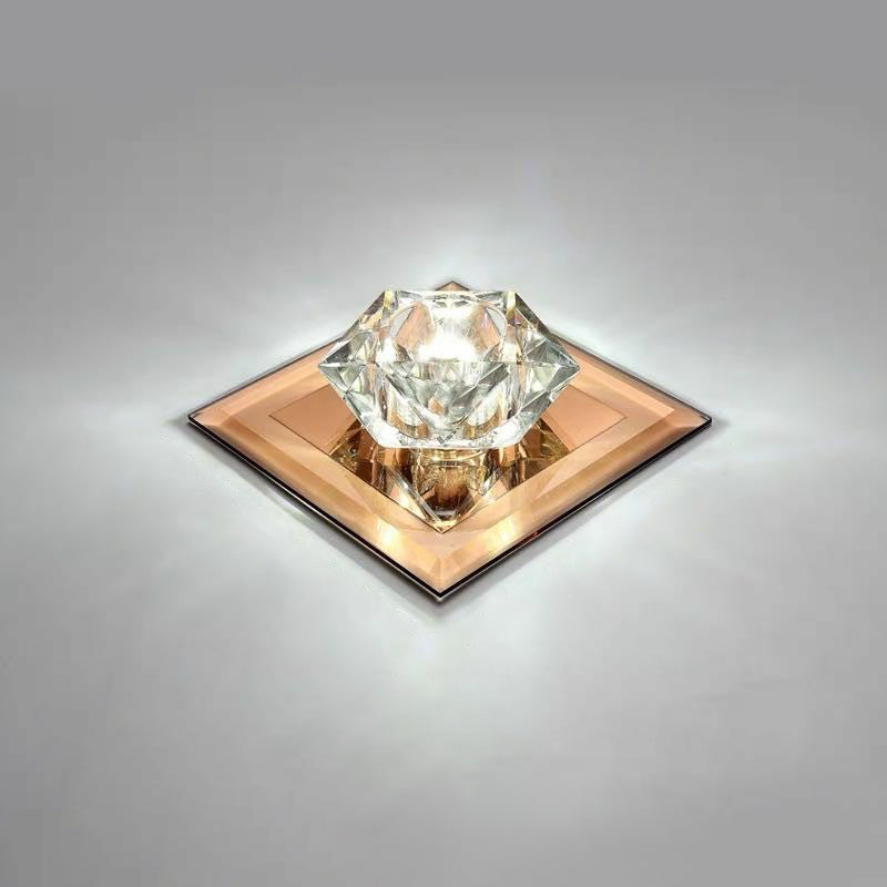 Edelstein Foyer LED-Unterputz Licht Kristall Einfachheit Flush Mount Deckenleuchte