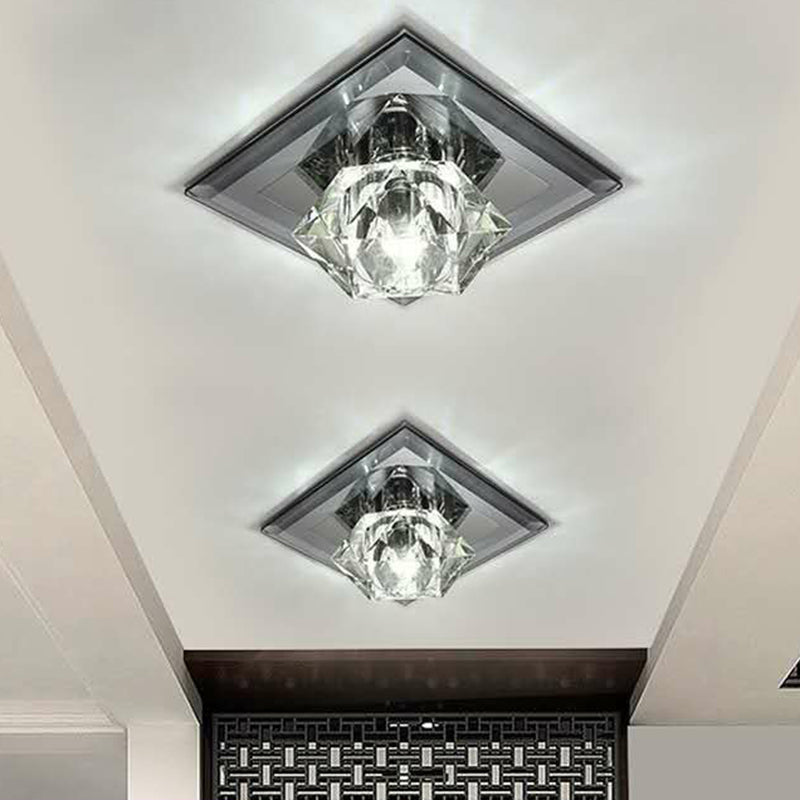 Edelstein Foyer LED-Unterputz Licht Kristall Einfachheit Flush Mount Deckenleuchte