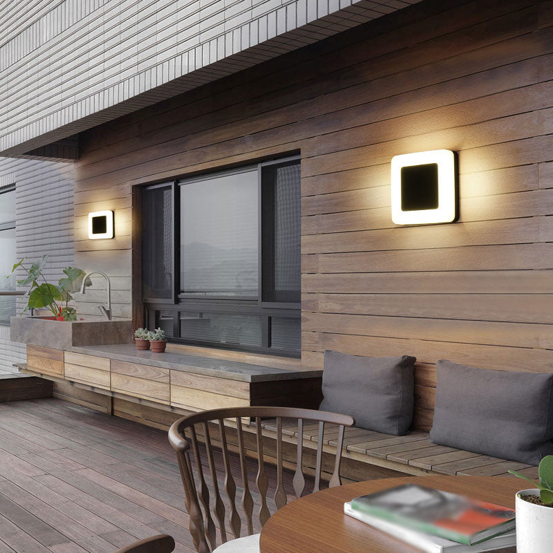 Geometrische binnenplaats SCONCE LICHT METALLISCH
