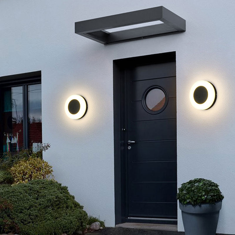 Geometrische binnenplaats SCONCE LICHT METALLISCH