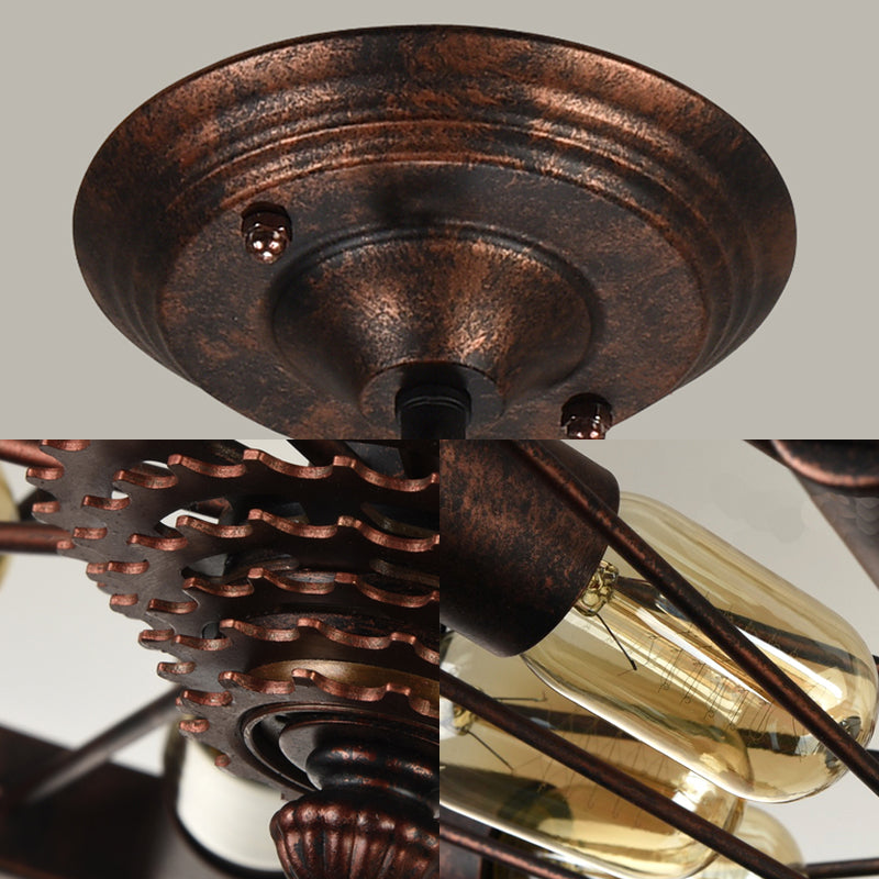 Lámpara de lámpara colgante de óxido de metal