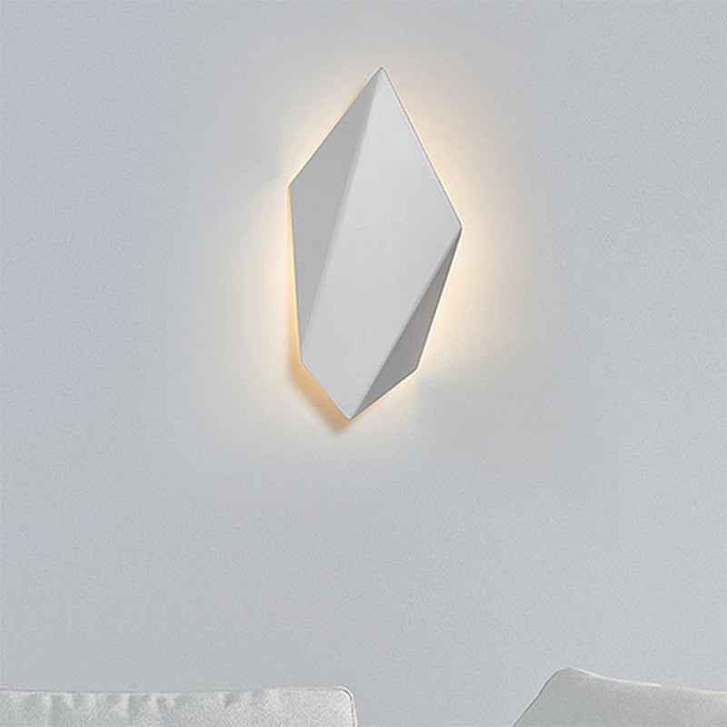 Metal Geometric Wall Mounted Light Postmodern 1 Light Black/Grey/White Sconce Light Fixture