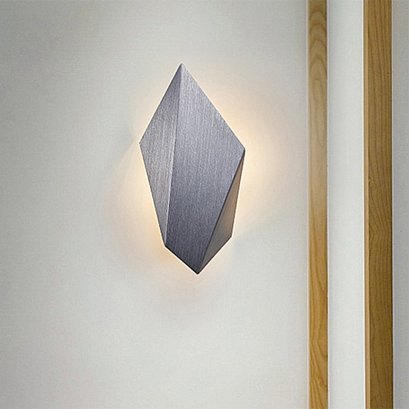 Metal Geometric Wall Mounted Light Postmodern 1 Light Black/Grey/White Sconce Light Fixture
