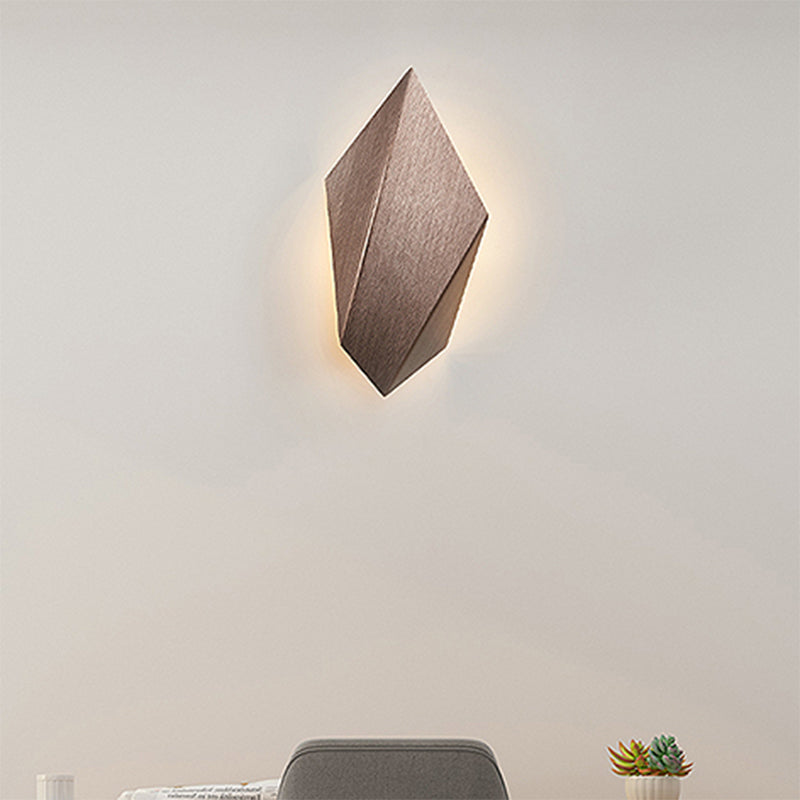 Metal Geometric Wall Mounted Light Postmodern 1 Light Black/Grey/White Sconce Light Fixture