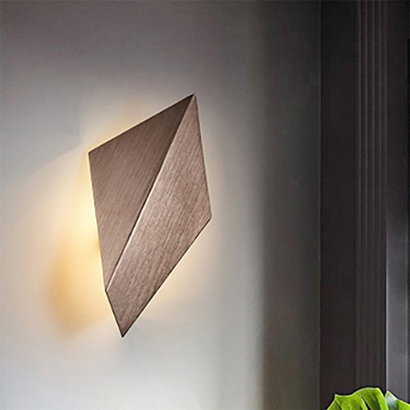 Metal Geometric Wall Mounted Light Postmodern 1 Light Black/Grey/White Sconce Light Fixture