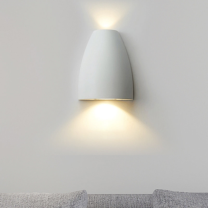 Kogelvorm muurbevestiging licht moderne metalen zwart/grijs/witte led op en neer muur sconce voor trap