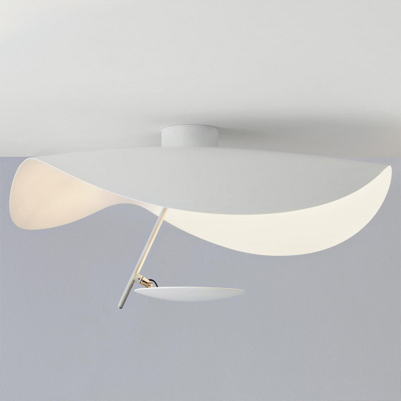 Metall Lotus Blattschatten LED -Federbeleuchtung minimalistischer Anhänger Deckenleuchte für Wohnzimmer