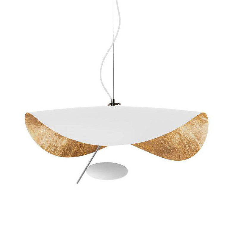Metal Lotus Shade Led Suspension Iluminación Luz de techo colgante minimalista para sala de estar