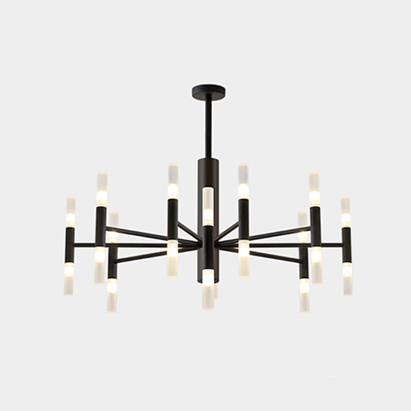 Illuminazione del soffitto del soggiorno a forma di radiale Metallic Postmodern Lent Light Segret