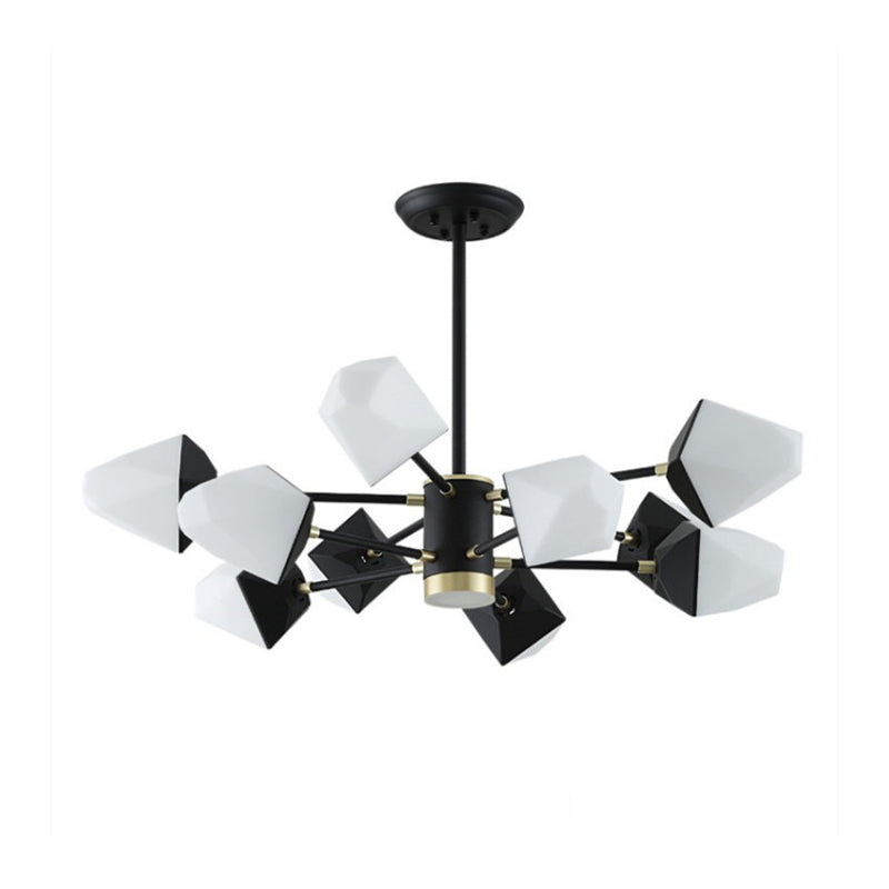 Acrylic Gemstone Shaped Suspension Light Simplicity LED Chandelier Pendant Light for Dining Room