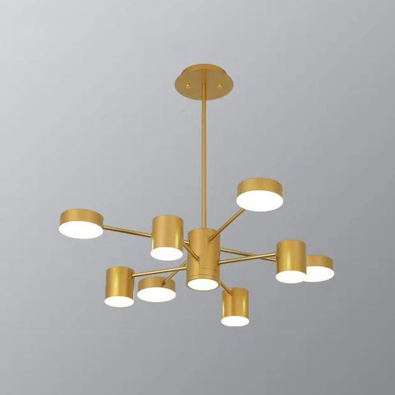 Starburst Living Room LED Chandelier Lighting Metallic Minimalist Pendant Light for Living Room