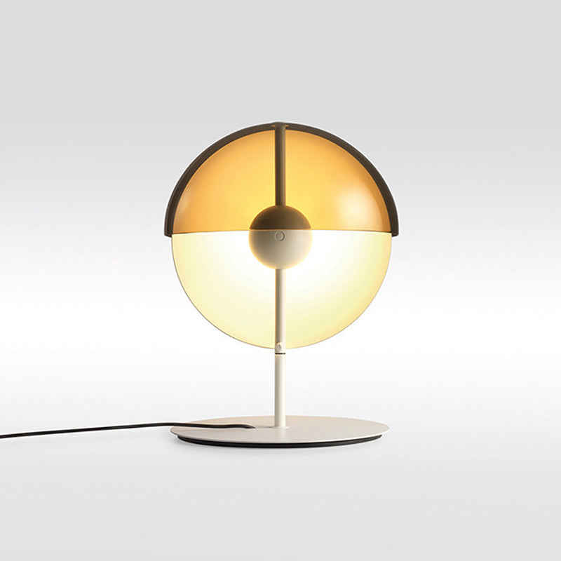 Lampada da comodino a forma di quartierta Simplicity lampada da letto metallizzato da camera da letto