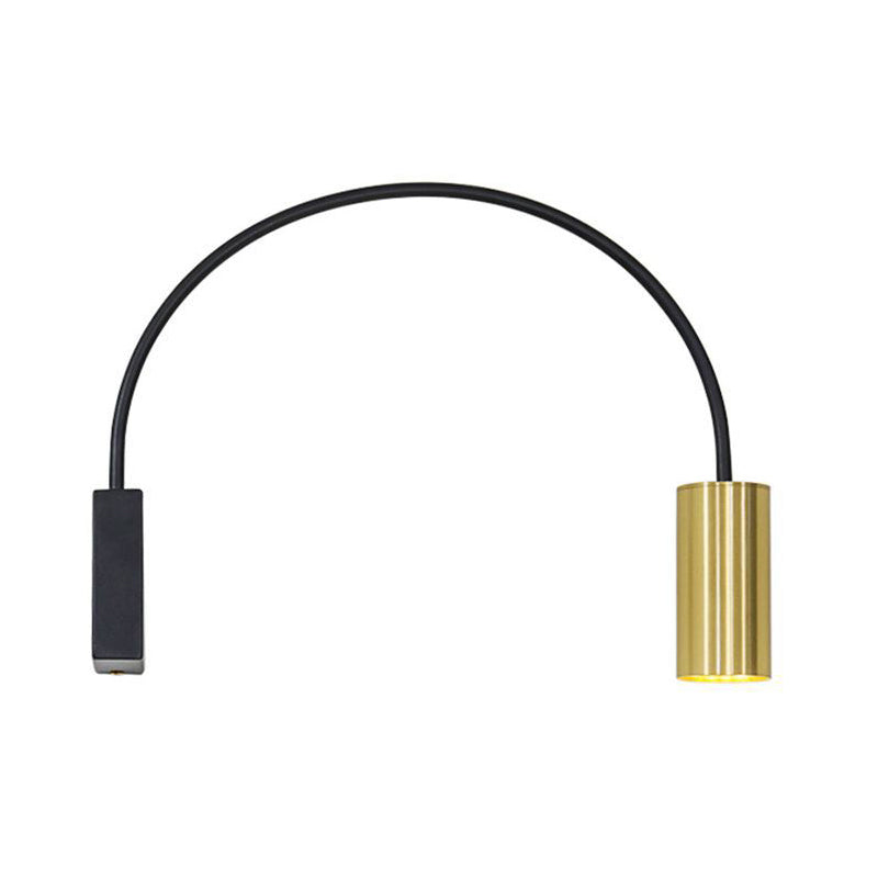 Arched Living Room LED Wall Mount Light Metallic Postmodern Wall Lighting Fixture