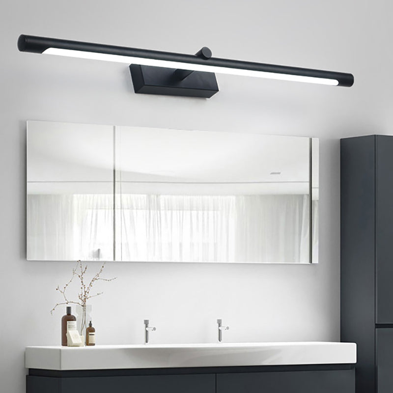 LIGHTINA VANITÀ TUBE MODERE METALE METALE BIANCA/NERA PERCHIALE DELLA VANITÀ DELLA VANITÀ DELLA LUCE BIANCA/CALDA/NATURA, LUMINATA 18 "/22"/26 "