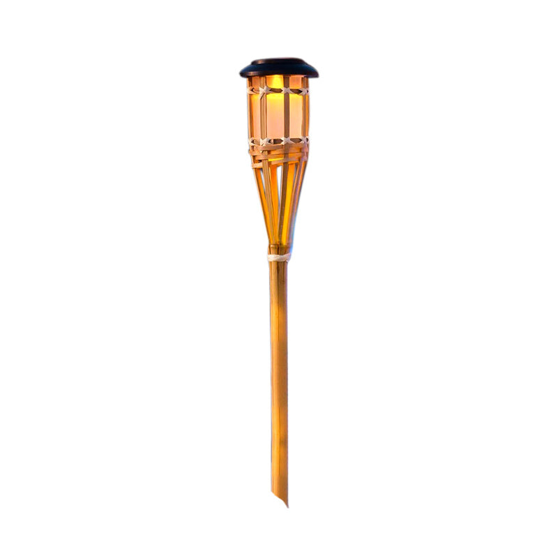 Torch Shaped Courtyard LED Lawn Light Decorative Solar Landscape Lighting in Warm Light