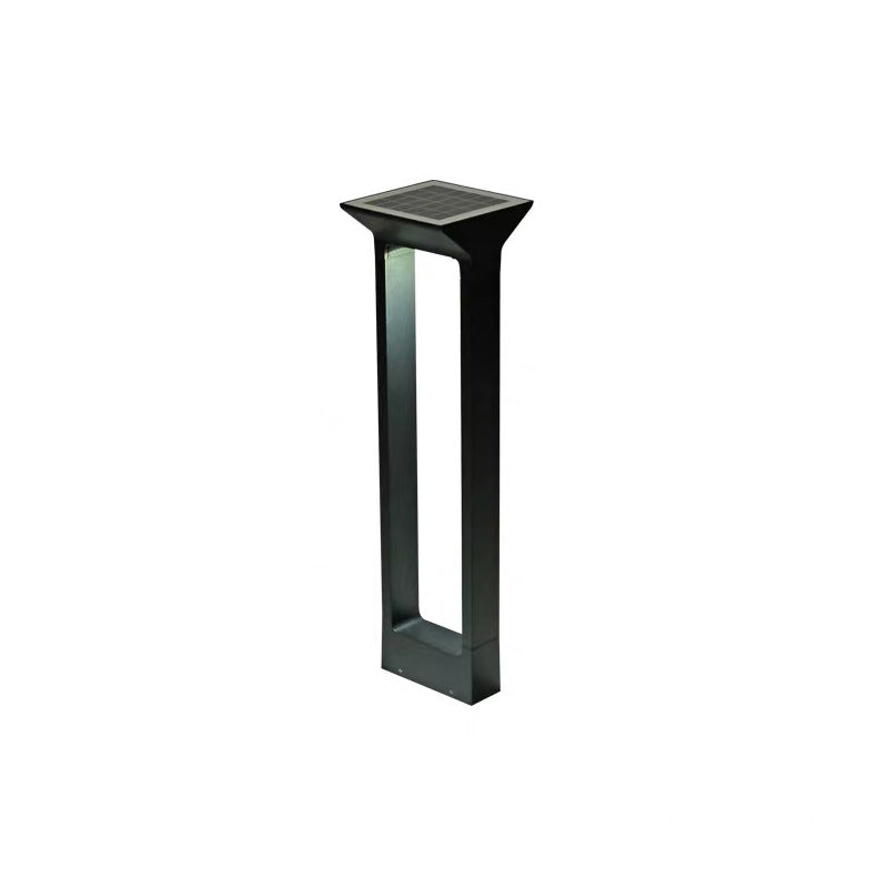 Simplicity Geometrical Ground Lighting Plastic Courtyard LED Landscape Light in Black