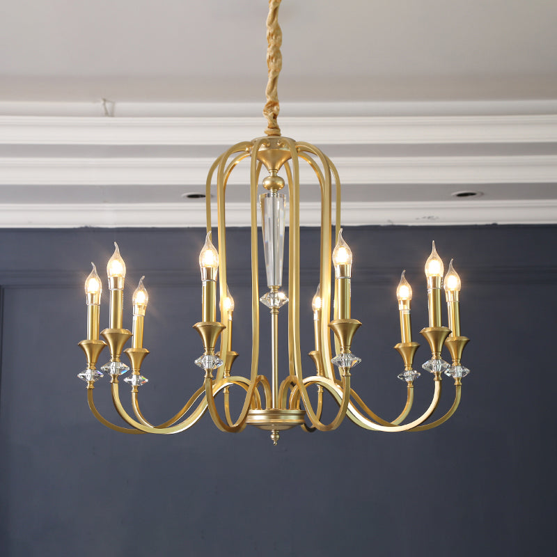 Lampada candele in stile coloniale Lumo Lampada a sospensione del soffitto metallico per soggiorno