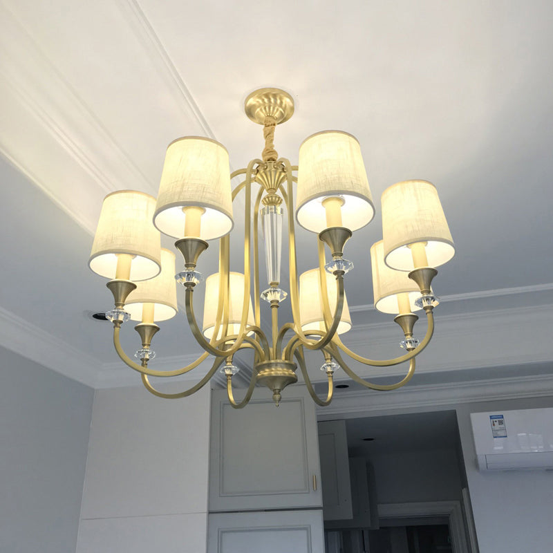 Lampada candele in stile coloniale Lumo Lampada a sospensione del soffitto metallico per soggiorno