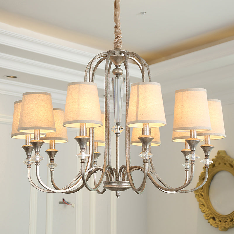Lampada candele in stile coloniale Lumo Lampada a sospensione del soffitto metallico per soggiorno