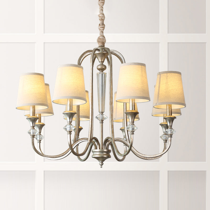 Lampada candele in stile coloniale Lumo Lampada a sospensione del soffitto metallico per soggiorno