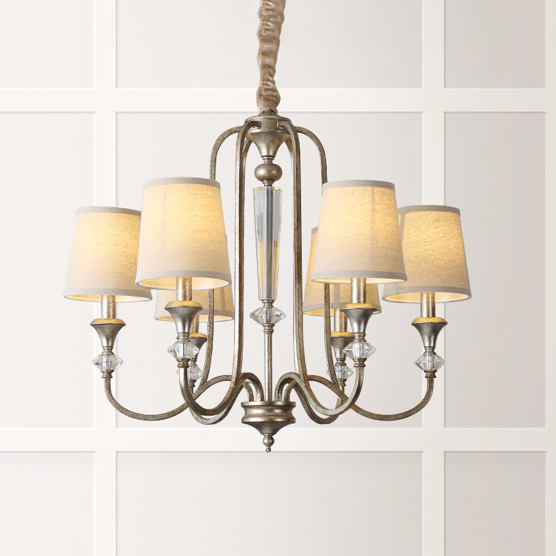 Lampada candele in stile coloniale Lumo Lampada a sospensione del soffitto metallico per soggiorno