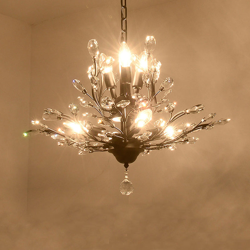 Sala de estar en forma de rama Ligera de lámpara de lámpara de cristal de lámpara de cristal