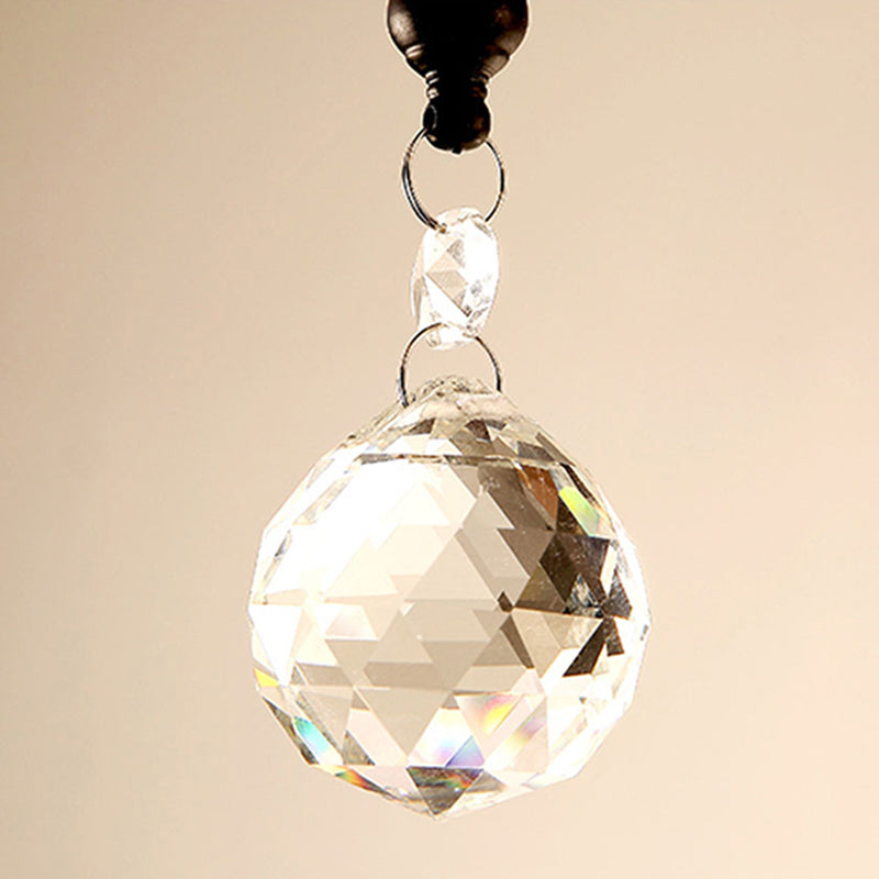 Branch Shaped Living Room Pendant Light Country Style Crystal Chandelier Light Fixture