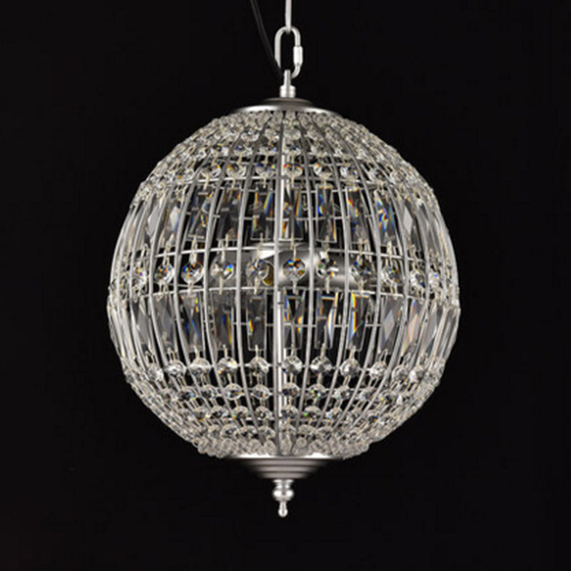 Sphere Dining Room Down Lighting Pendant Classic Clear Crystal Chandelier suspendu