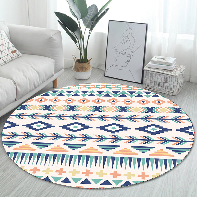 Unieke Boheemse vloerkleed multi-kleuren naadloos patroon tapijt wasbaar anti-slip huisdiervriendelijk gebied tapijt voor kamerdecoratie