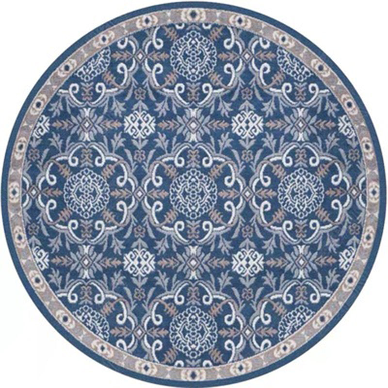 Tapis à imprimé tribal multicolore Polyester bohème carpet teinture résistante à la machine lavable sans glissement pour chambre à coucher