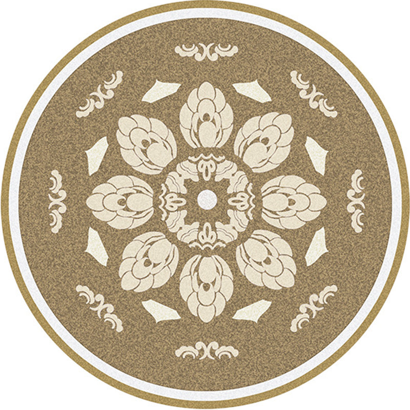 Nostalgisch traditioneel vloerkleed multi-gekleurde bloemen gedrukt tapijt Anti-slip achterste huisdiervriendelijke machine wasbaar tapijt voor slaapkamer
