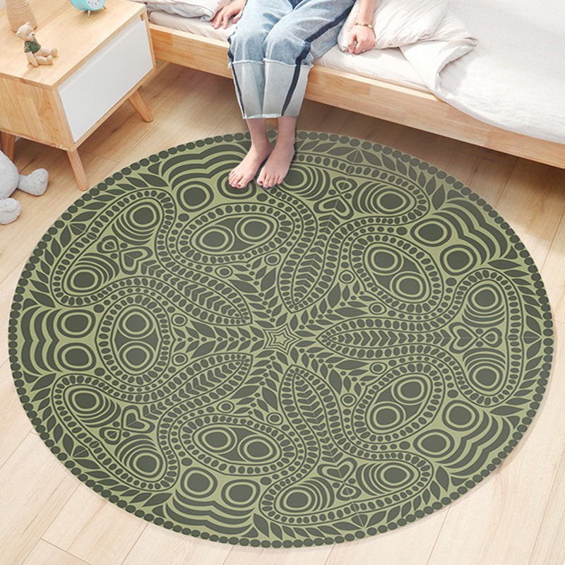 Nostalgisch traditioneel vloerkleed multi-gekleurde bloemen gedrukt tapijt Anti-slip achterste huisdiervriendelijke machine wasbaar tapijt voor slaapkamer