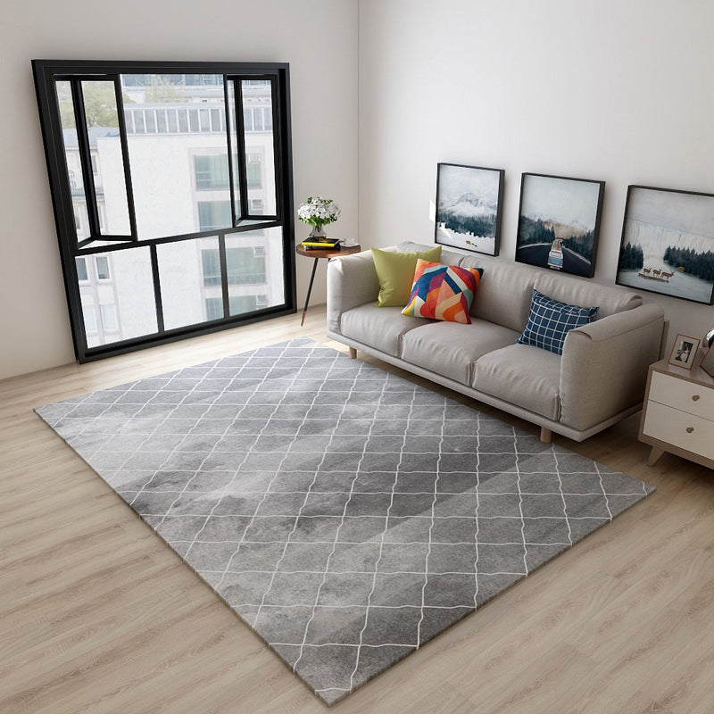 Classical Moroccan Rug Multicolor Seamless Tribal Pattern Rug Non-Slip Pet Friendly Machine Washable Rug for Home Decoration