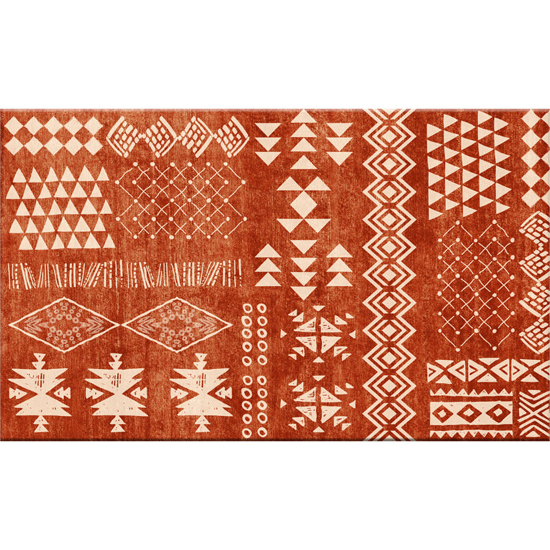Chique geometrisch patroon tapijt multi-gekleurde boho-tapijt synthetica wasbaar niet-slip kleurbestendig kleed voor woonkamer