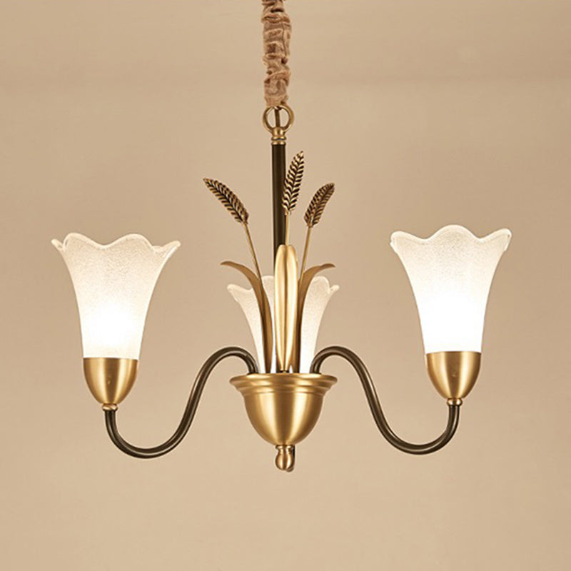 Fleur Fleur Éclairage de lustre métal