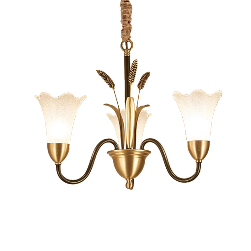 Fleur Fleur Éclairage de lustre métal