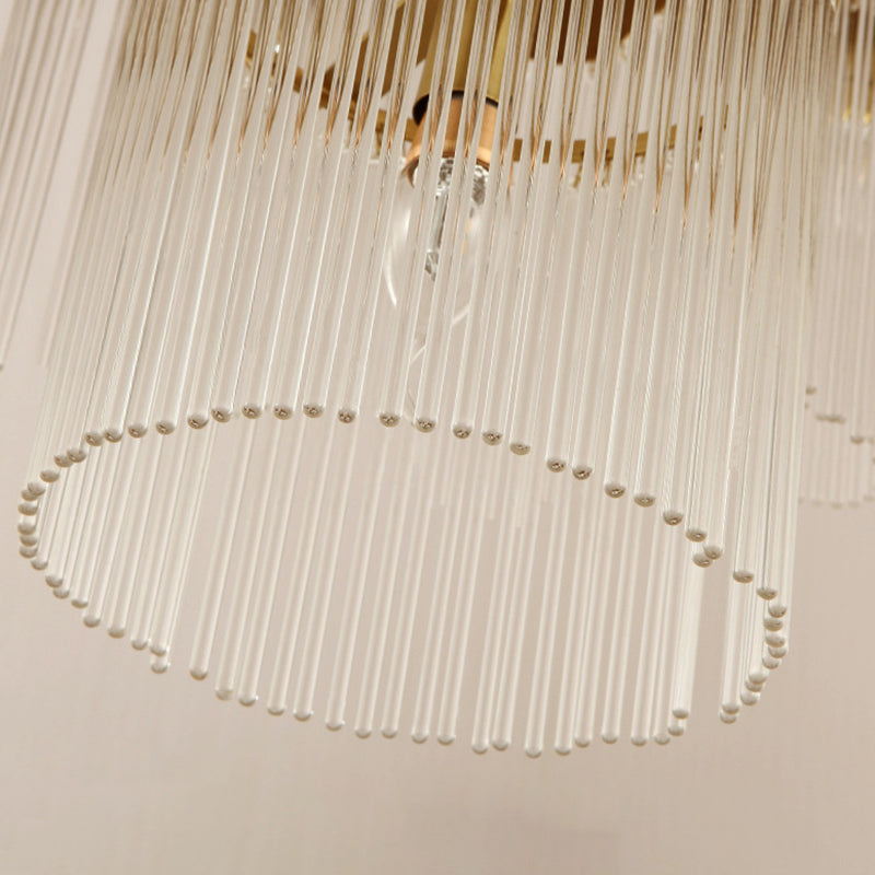 Goldzylinderwand Leuchte Nordic 1/2 Leuchte Metallwandhalterung Licht mit Kristallstabschatten