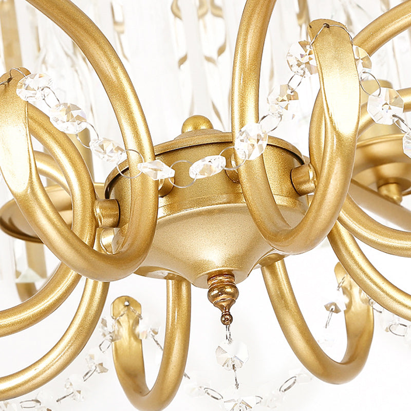 Lampadella Lantern Luce contemporanea sfaccettata PRISM CRIDULO CERCHIO 8 LUCI SORDAGGIO SUGGERIMENTO BLACO/Oro