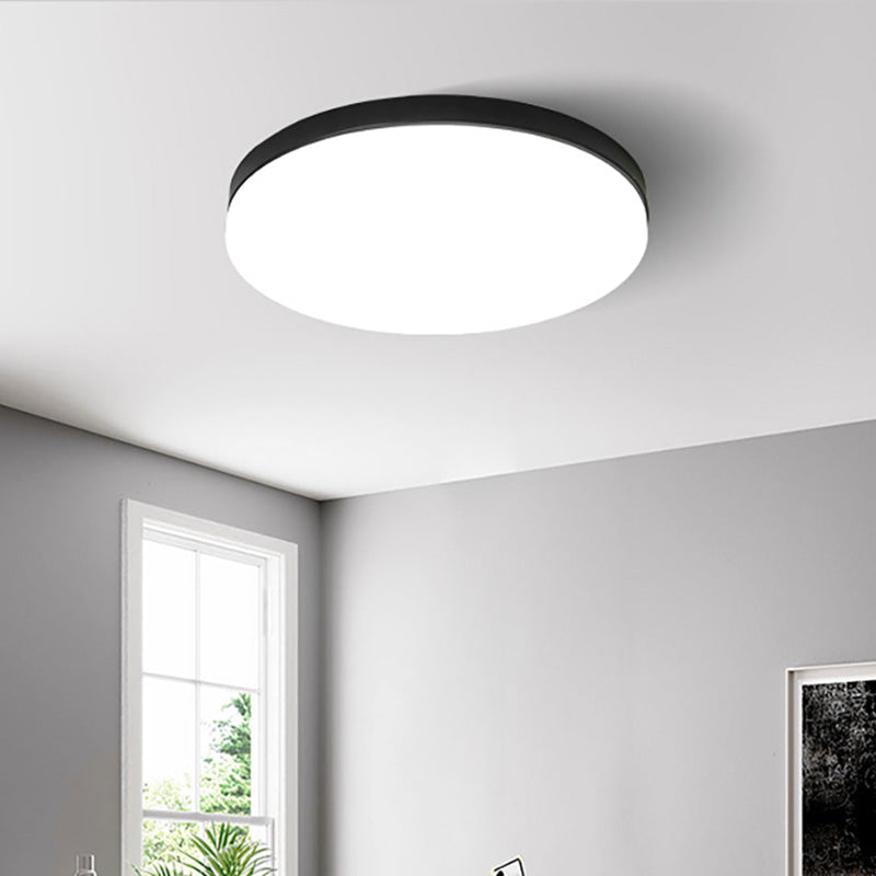 Kreis Flush Ceiling Licht Einfachheit Acryl 11 "/15" /19 " Dia Living Room Flushmount in Warm/White Light