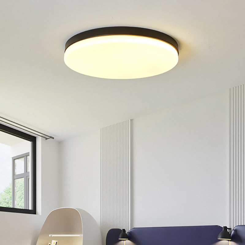 Kreis Flush Ceiling Licht Einfachheit Acryl 11 "/15" /19 " Dia Living Room Flushmount in Warm/White Light