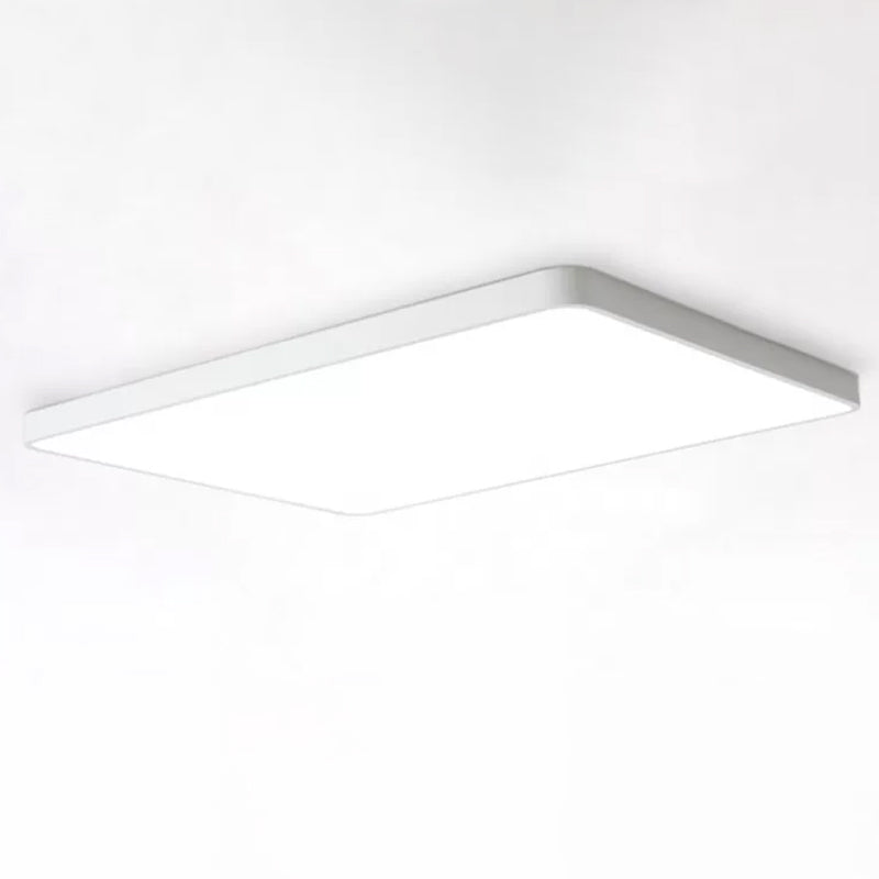 Lámpara de techo empotrada rectangular de acrílico Macaron LED para sala de estar